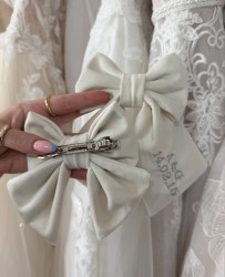 Personalised Bridal Hair Bow