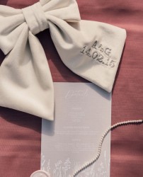 Personalised Bridal Hair Bow